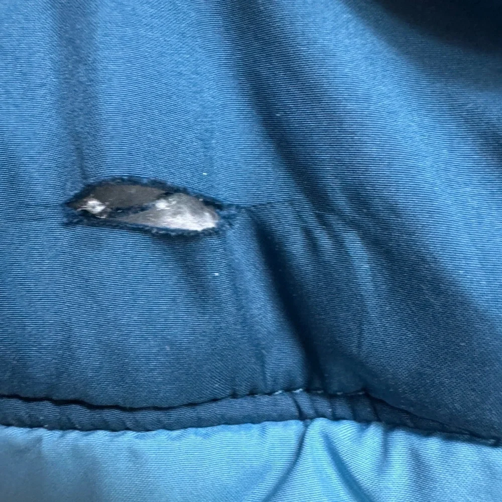 The North Face 18-24M Boys Reversible Two-Tone Blue Hooded Puffer Jacket- RIP - Picture 3 of 9